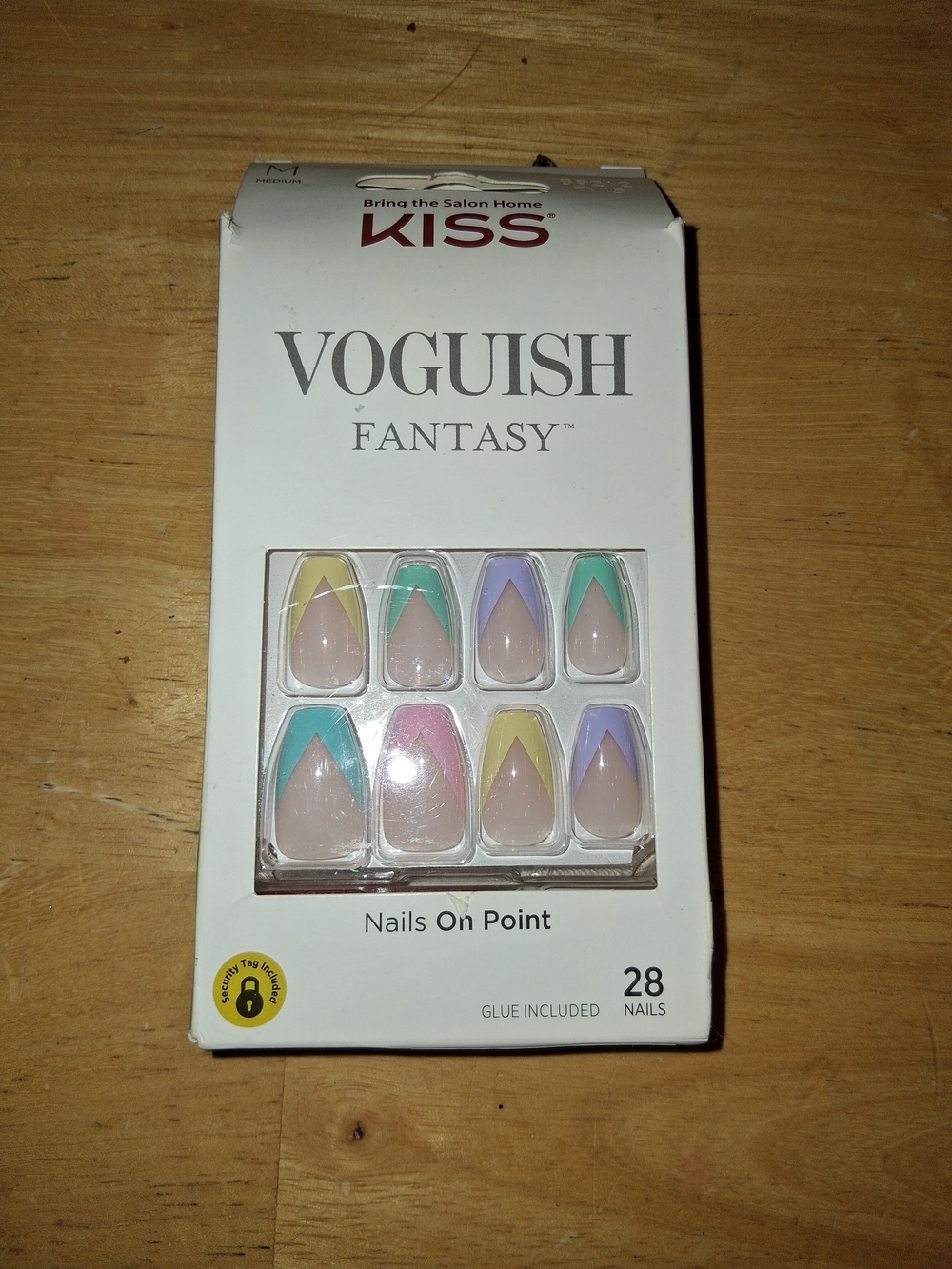 Kiss Voguish Fantasy Pastel French Tip Press-On Nails Medium Length